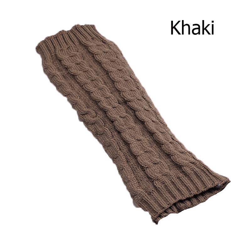 Гетры для женщин, вязаные гетры, вязаные крючком зимние наколенники, длинные носки-манжеты для женщин и девочек хаки