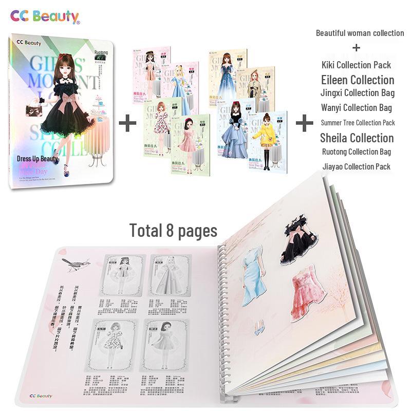 Magnetic Dress-Up Puzzle Book for Girls: Sticker Toy and Fashion Doll for Ages 4-6