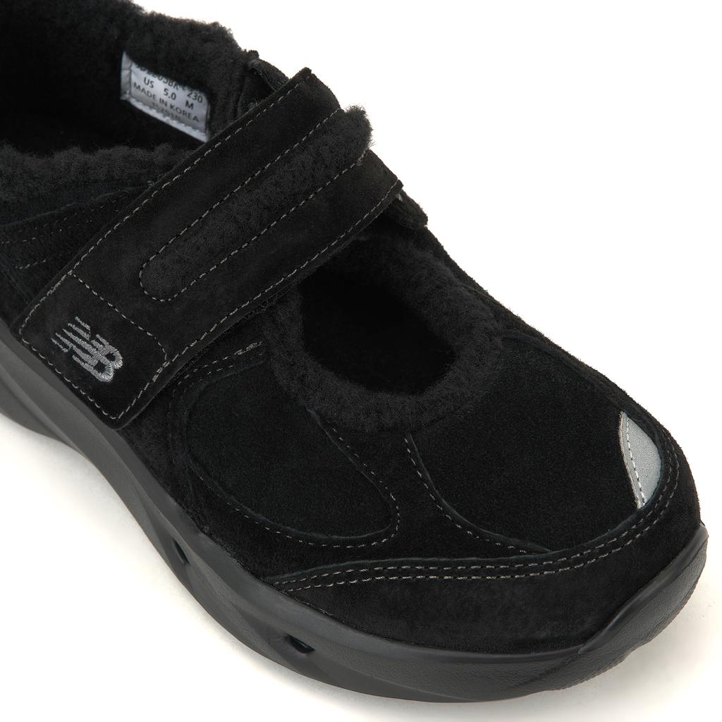 New Balance NB Breeze Korean Limited Lambswool Comfortable Thick Sole Mary Jane Shoes Women Shoes Black SD2205BK