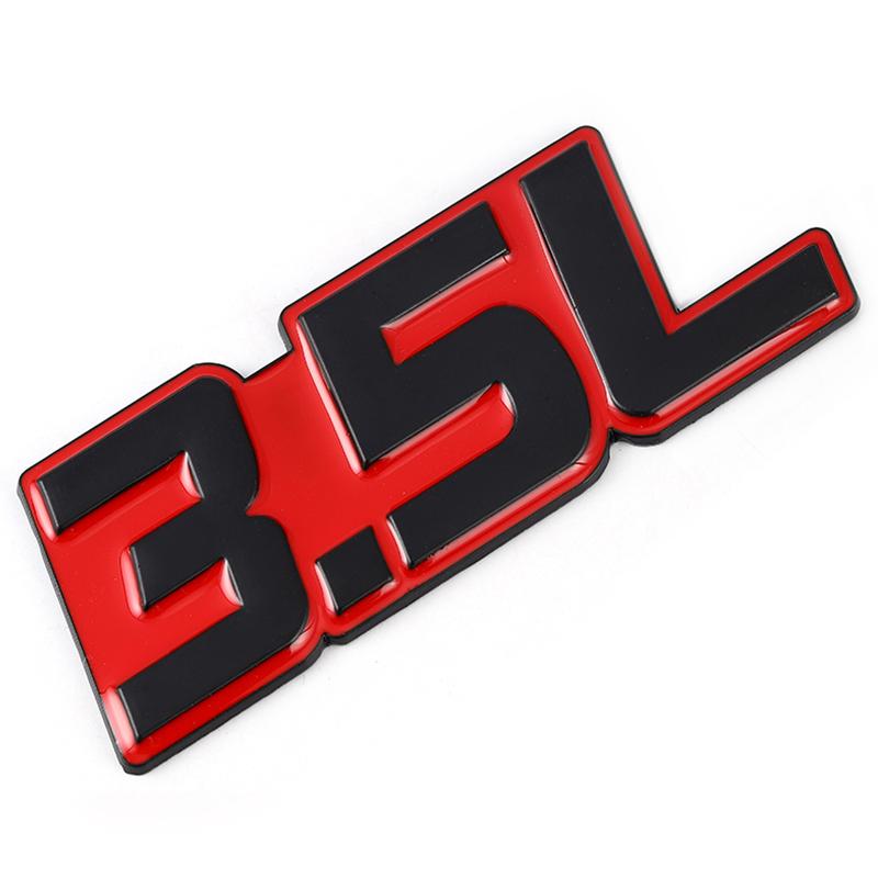 3D Metal Car Sticker 2.0L 2.2L 2.3L 2.4L 2.5L 2.8L 3.0L 3.5L Logo Emblem Badge Decals for BMW Audi Volkswagen Ford Toyota Honda