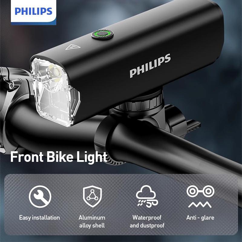 Philips SFL2506 Bike Light Durable Aluminum Alloy Body – Corrosion-resistant and Impact-proof