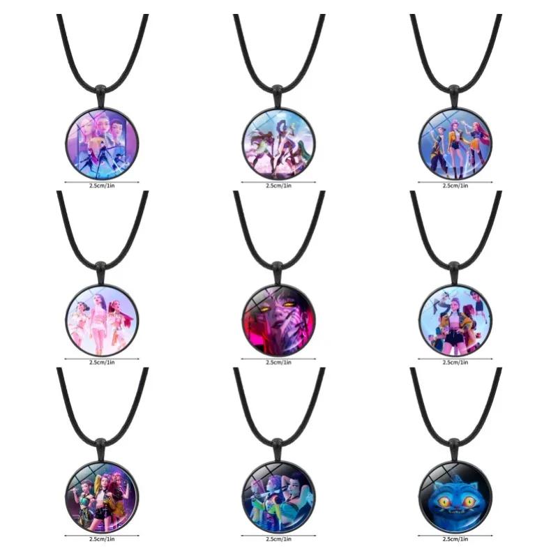 Kpop Klíčenky s démony Party doplňky Náhrdelník se srdcem Zoey Rumi Cosplay doplňky Halloween dekorace Party dárky