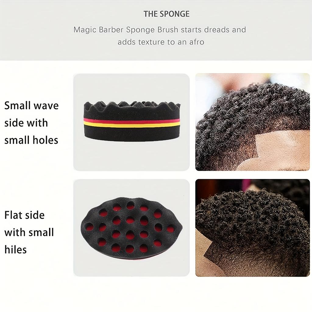 Wave Long Hair African Curly Hair Care Tool Curling Sponge, Fashionable Sponge Brush Suitable for Curly Hair, Curling Styling Tool