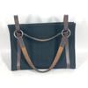 Hermes Cabaricol Bag Shoulder Bag Tote Bag Canvas Black/Brown