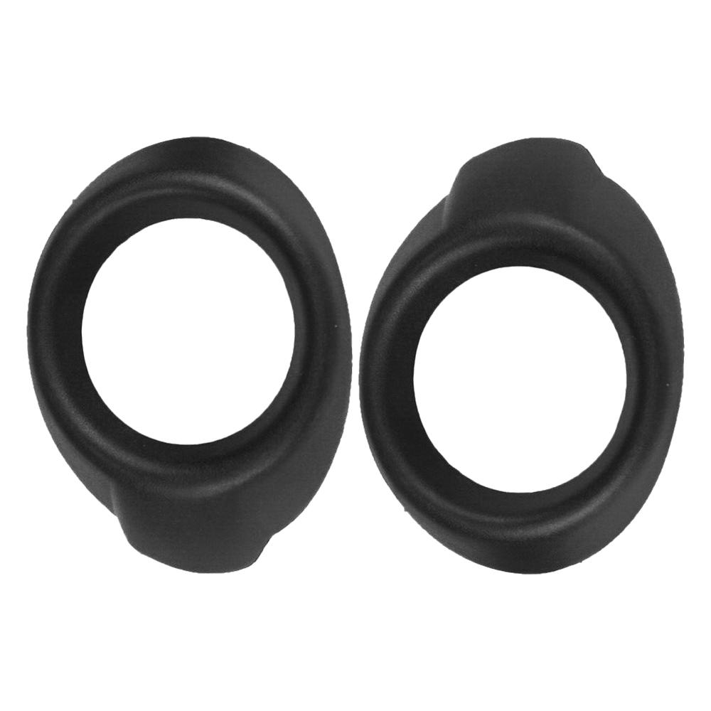 2pcs Black/ Silver Car Front Bumper Fog Light Cover Bezels for Ford Focus 2012 2013 2014 BM51-19952-AD, BM51-19953-AD