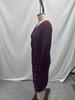 2025 Socialite Autumn Pleated V-Neck Bodycon Dress: Waist-Cinching One-Step Skirt Women's Clothing