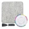 Needle Felting Supplies for Craft with Felting Needle Felting Pad Finger Cots Wood Handle Beginner Wool Felting Tool