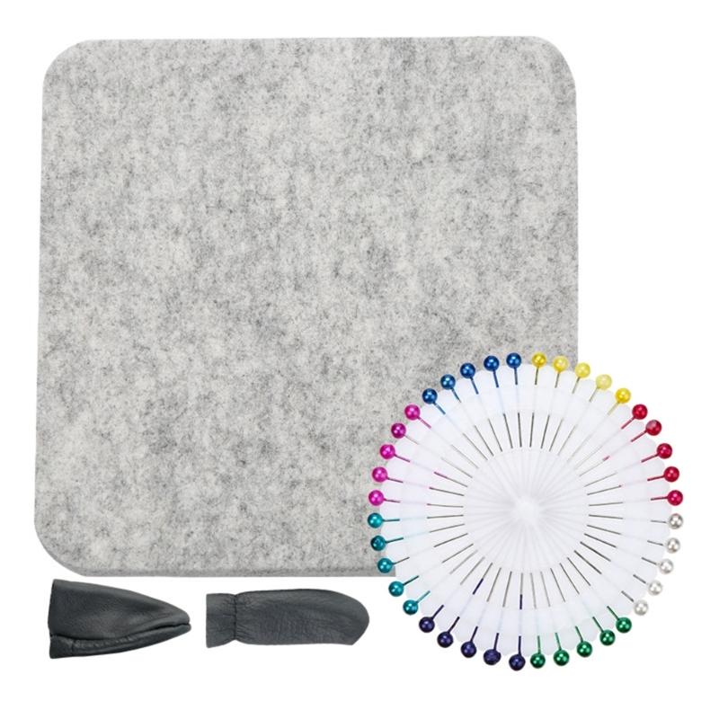 Needle Felting Supplies for Craft with Felting Needle Felting Pad Finger Cots Wood Handle Beginner Wool Felting Tool