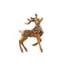 1pc Deer Ornament Deer Statue Miniature Sika Miniature Figurines Solid Brass Tabletop Decoration Deer Sculpture Ornaments