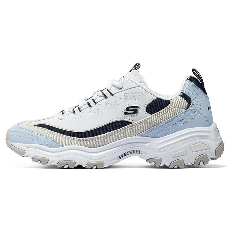 Skechers D Lites Varsity Spirit Sneaker White Beige Blue Men s 894282-NTNV EU 39
