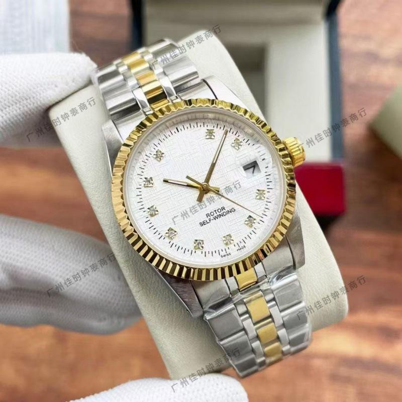Dijia Tud Klassisch M22010 Business Rautenmuster Automatik Mechanisch Stahlarmband Herrenuhr