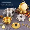 Stainless Steel Korean Style Ramen Pot with Lid