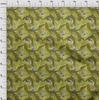 oneOone Cotton Flex Light Green Fabric Tropical Sewing Material Print Fabric By The Yard 40 Inch