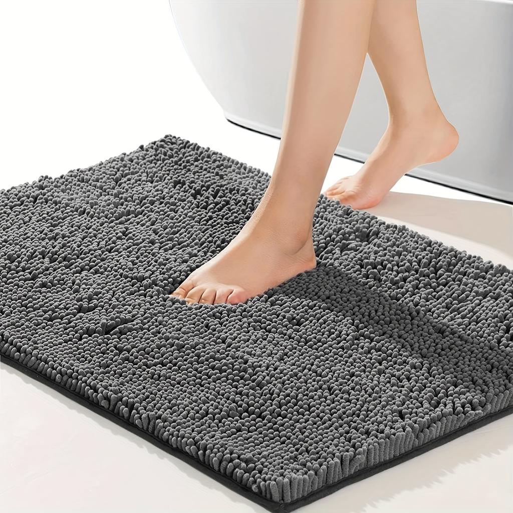 1pc Extra Large Bath Mat - Non-Slip Quick-Dry Bath Rug, Soft Luxury Shower Mat, Machine Washable Bathroom Carpet for Kitchen, Laundry, Bedroom