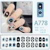 24 teile/schachtel Schnelle Nägel Verschiedene Schmetterling 3D Blumen Einfache Nail art Aufkleber Tragbare DIY Fertige Künstliche Nägel