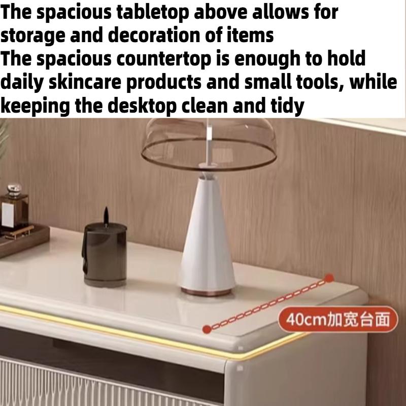Chest Of Drawers Dressing Table Light With Mirror Stool Hotel Makeup Vanity Desk Luxury Wooden Hairstyle Bedroom Furniture