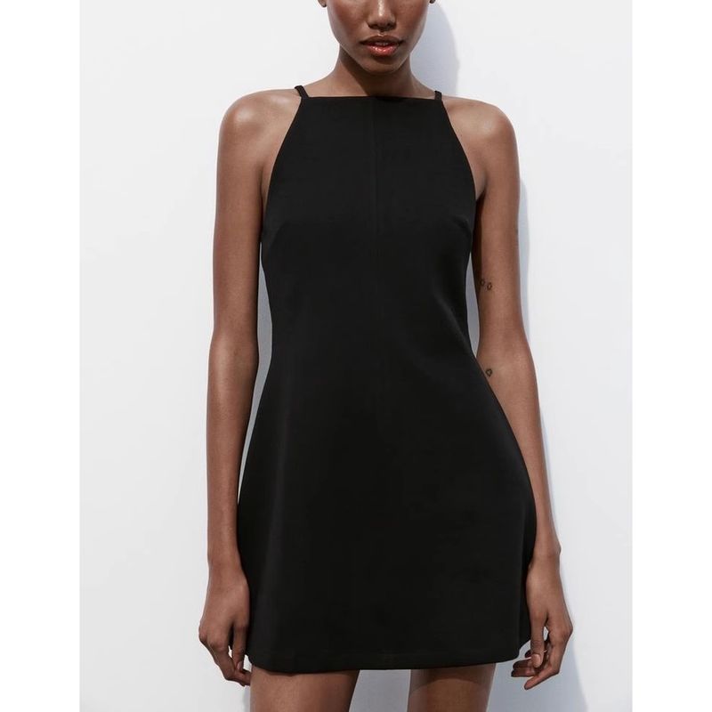 Spring New Women clothes Elegant Commuter Style Sweet Slim fit Double-sided Cloth Hanging Collar Dress 3253362