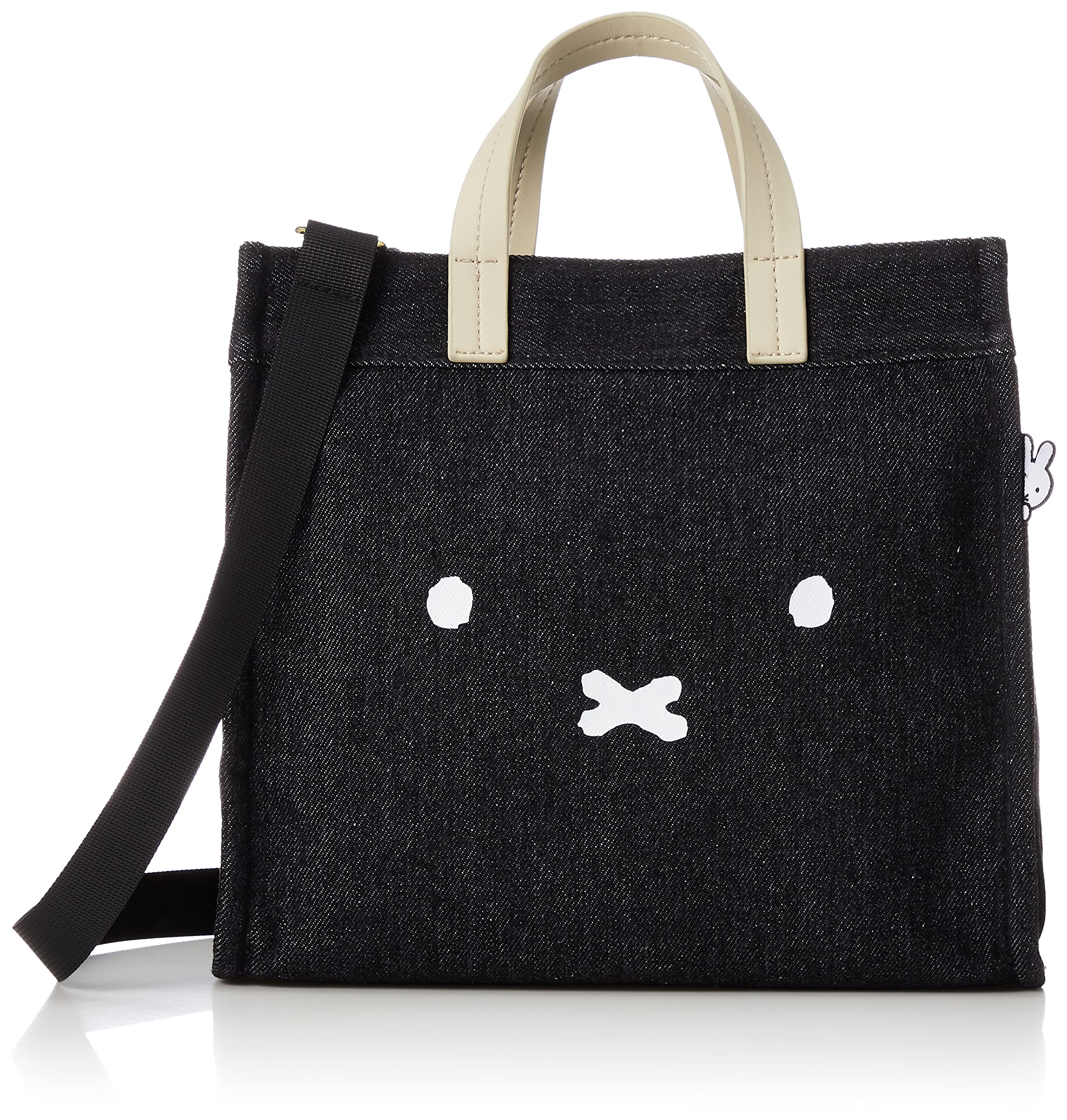 

tote size B125 face denim black [Hapitas] 2-way bag, handbag, M, HAP6033, miffy, women s,
