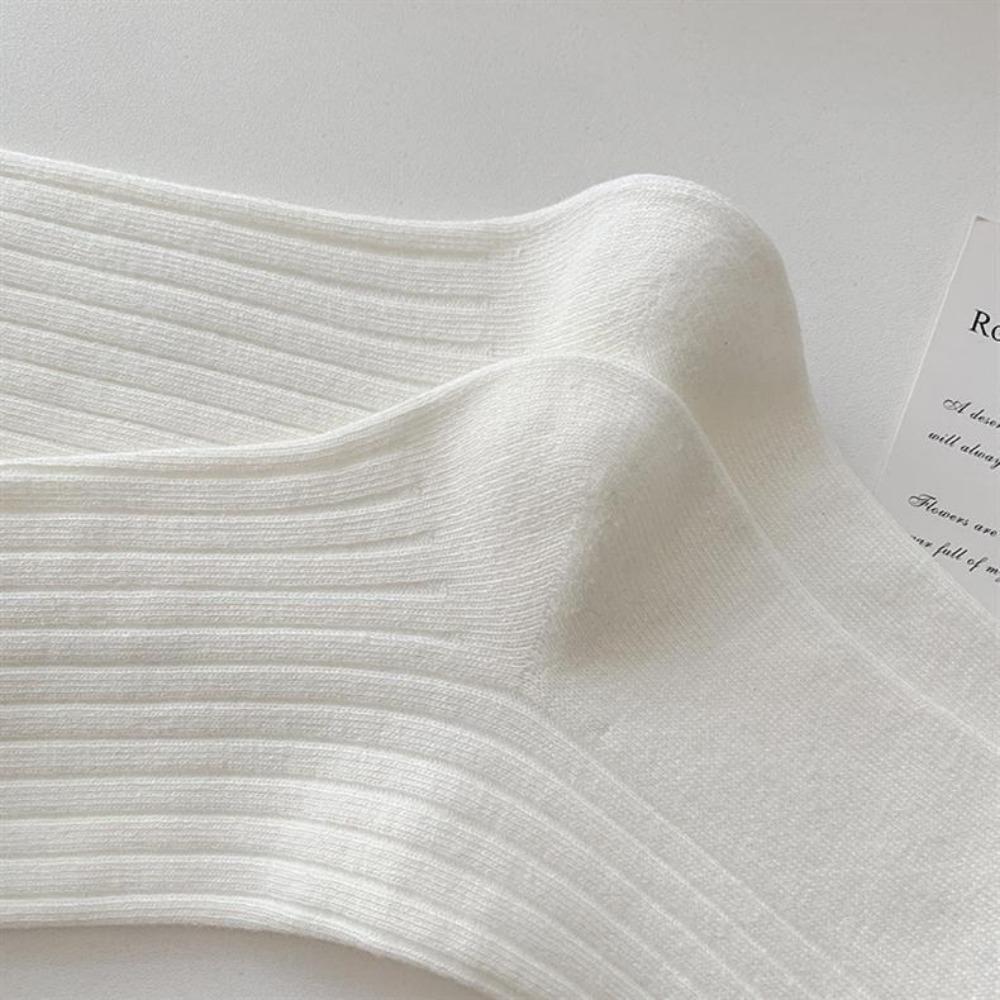 Cotton Pleated Calf Socks Handmade Pile Socks Sweet Lolita Socks