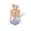 Square Glass Car Perfume Bottle - Odor Eliminator & Cute Air Vent Decoration