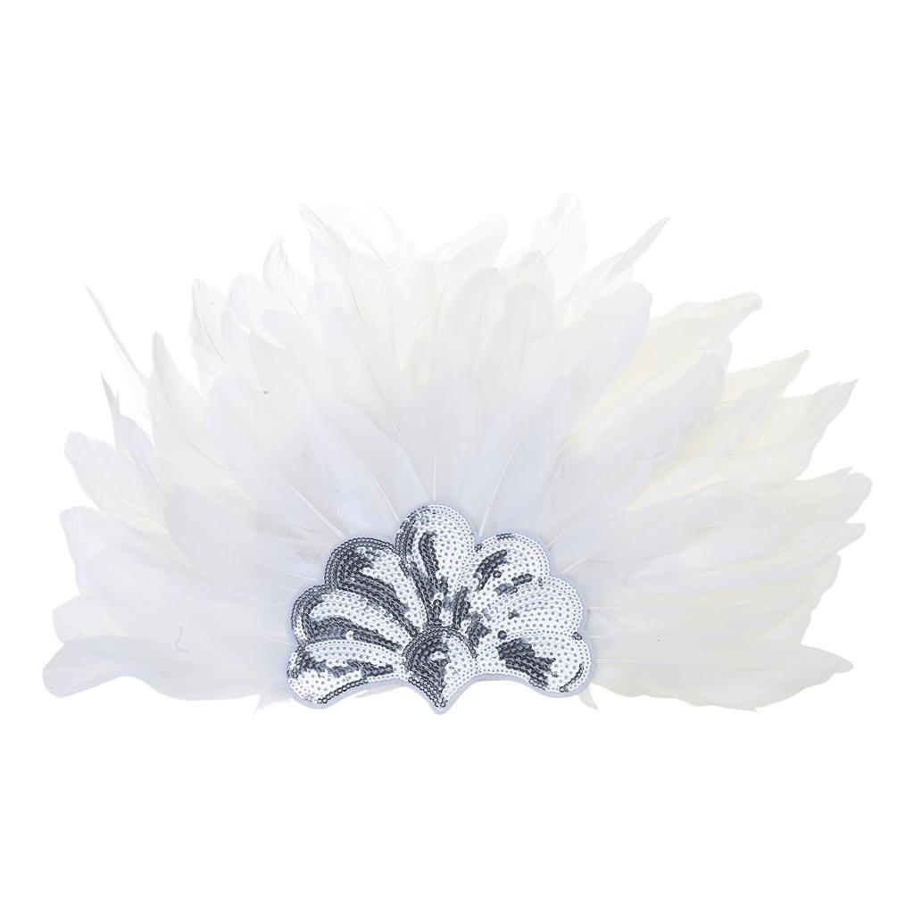 Feather Flapper Headbands Mardi Gras Prom Dancer Headpiece for Party Carnivals Celebrations Headwear Hair Styling