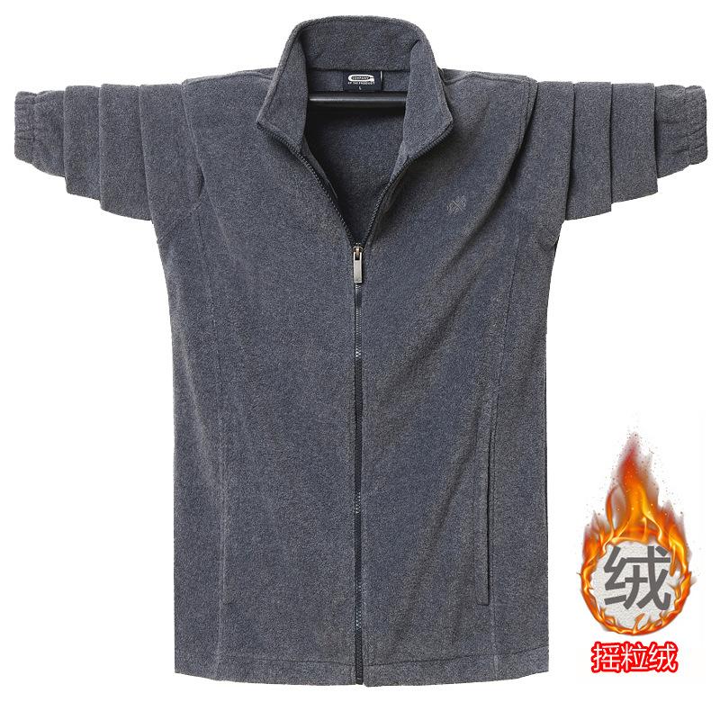 

Новая двусторонняя носимая свободного кроя большого размера мужская теплая повседневная спортивная легкая мягкая немнущаяся дышащая футболка с длинным рукавом куртка 6XL