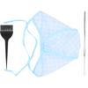 Hair Highlights Cap Set Reusable Highlight Cap with Hair Dyeing Brushes Hook Needle