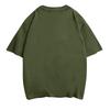 Summer Men's Fashion Loose Round Neck Solid Color All-match Short-sleeved T-shirt