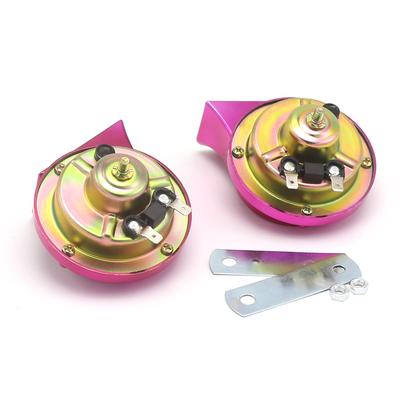 12 V 2 Stück Laute Luft Elektrische Schneckenhupe Dual Tone Schneckenhupe für Motorräder Autos Kleine Yact