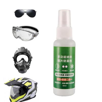 Spray antiembaçante para óculos de natação, desembaçador, 50ml, agente antiembaçante, limpador de lentes, spray transparente, spray desembaçador de longa duração para visão