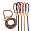 Dog Leash Slip Rope Lead Leash Heavy Duty Braided Rope Adjustable Loop Collar Training Leashes For Medium Large Dogs Accessories