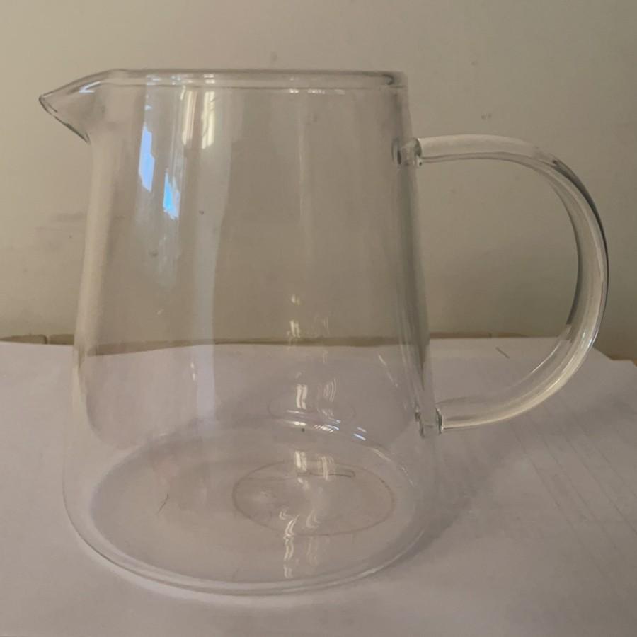 Square Glass Teapot Set with Stainless Steel Filter - Kung Fu Style Tea Dispenser and Fairness Cup for Household Use.