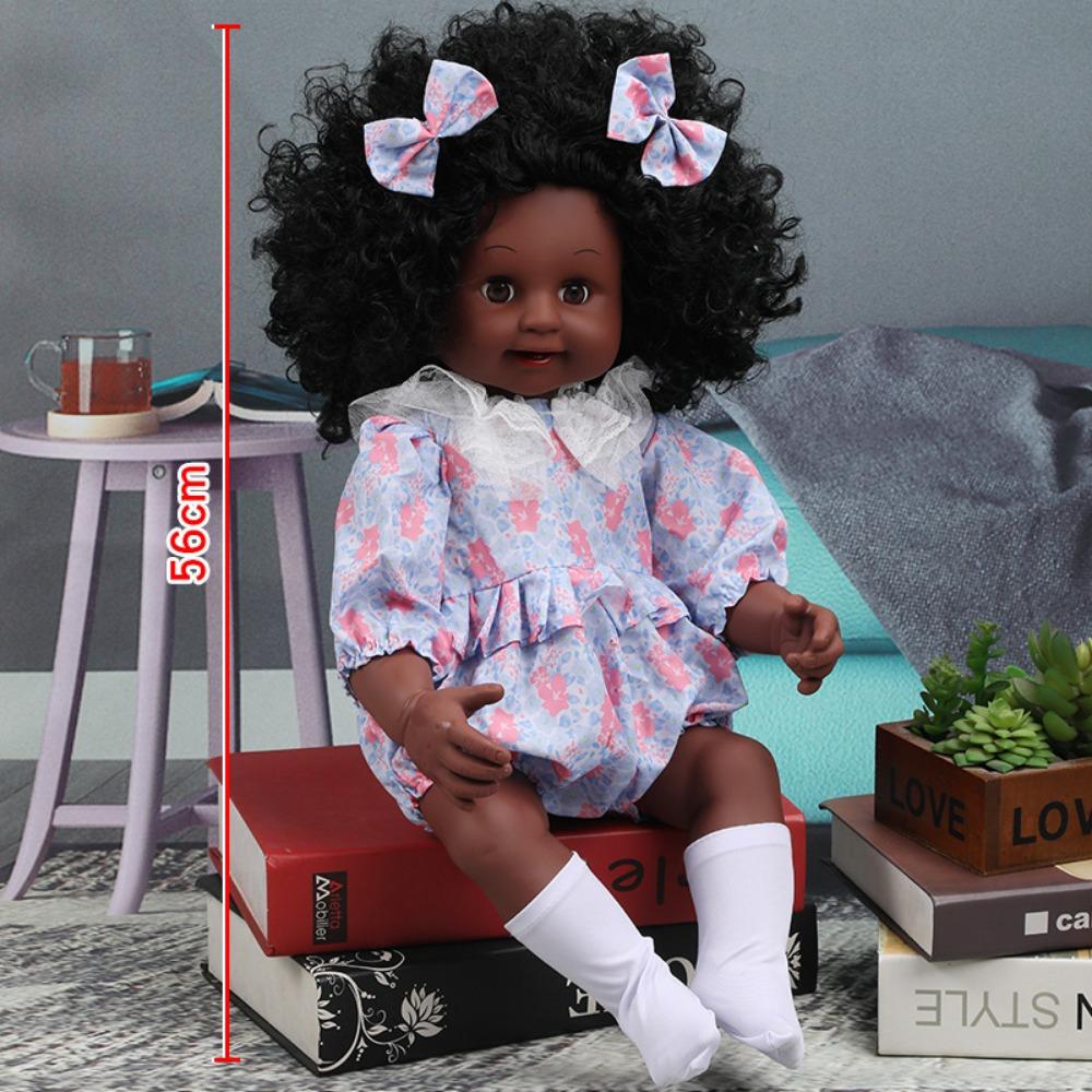 56Cm Reborn Simulation Barbie Gift Doll Baby Soft Gel Girl Toy Set Children's Doll