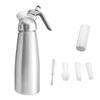 Aluminum Whipped Cream Dispenser Bundle With Three Nozzles Kitchen 1000ml