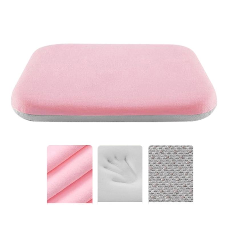 Soft Memory Foam Chair Pad, NonSlip Seats Cushions for Desk Chairs and Vehicles, Eases Lower Back Fatigue