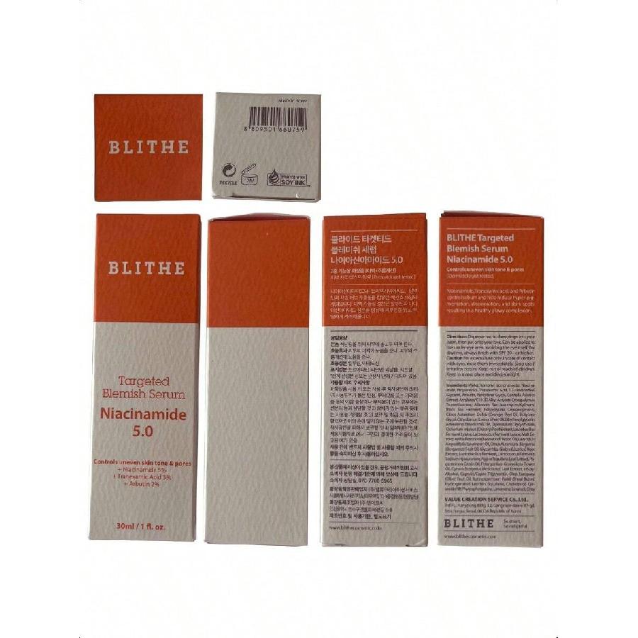 Blithe Niacinamide 5% + Tranexamic Acid 3% Serum 30ml , Dark Spot Corrector - Vitamin B3 Niacinamide For Face, Skin Soothing Cica & Allantoin
