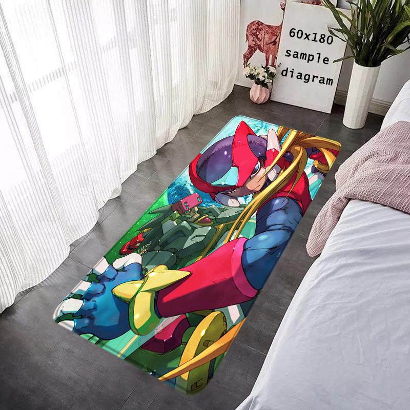 Interior Floor Mat Doormat Mega Man X8 Rockman Non-slip Foot Rug Rectangle Kitchen Carpet Bedroom Bedside Mats Home Decor