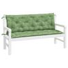 Garden Bench Cushions 2 Pcs Leaf Pattern 150x50x7 cm Fabric