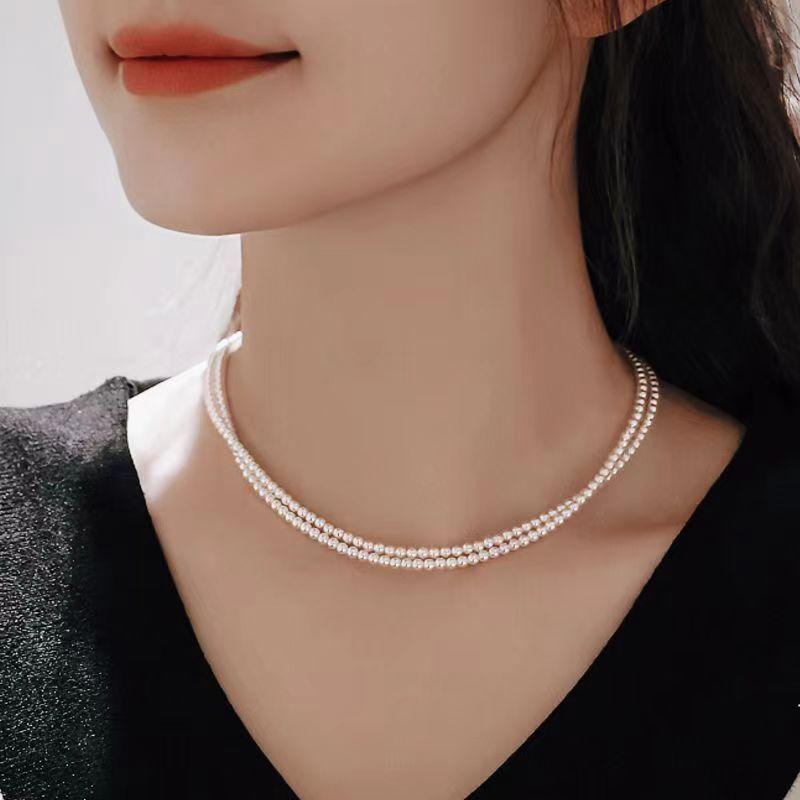 Exaggerated Cyber Multilayer Bead Punk Collar Clavicle Chain Geometric Bead Necklace Female Beads