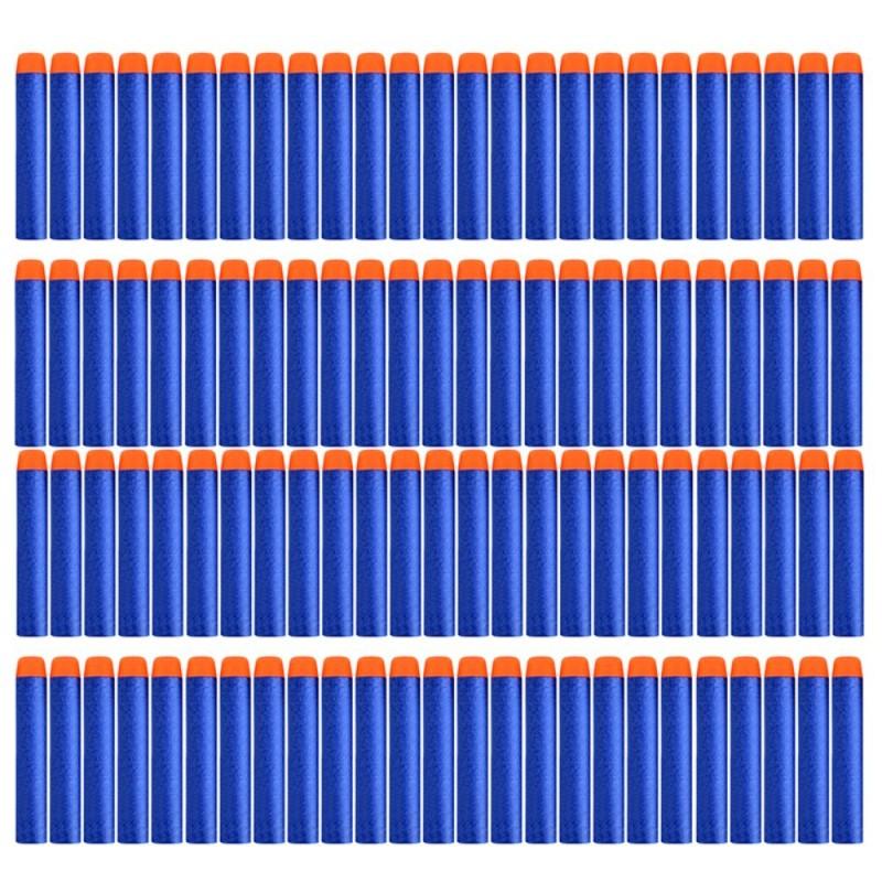 100PCS For Nerf Balls Soft Hollow Hole Head 7.2cm Refill Darts Toys for Nerf Series Blasters Xmas