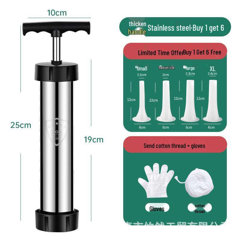 Bacon Manual Sausage Stuffer - Home Sausage Maker & Filling Tool