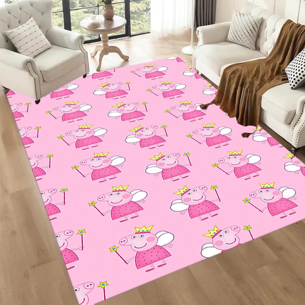 Peppa Pig And Friends Square rugs are a great choice for living rooms, bedrooms, home décor, and as gifts.