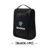 AAFO1 For Skoda Oxford Cloth Shoe Storage Bag Dustproof Portable Shoe Organizer Accessories Fabia 1 2 Octavia A7 RS Superb Rapid Yeti