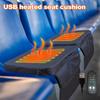 5 Temperature And Timer Settings Heated Seat Cushion No Back Stadium Seat Pad USB Powered Chair Pad USB Heated Cushion