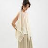 WEDNESDAY DELIGHT Wd_Fluid Layered Sleeveless Top_Ivory