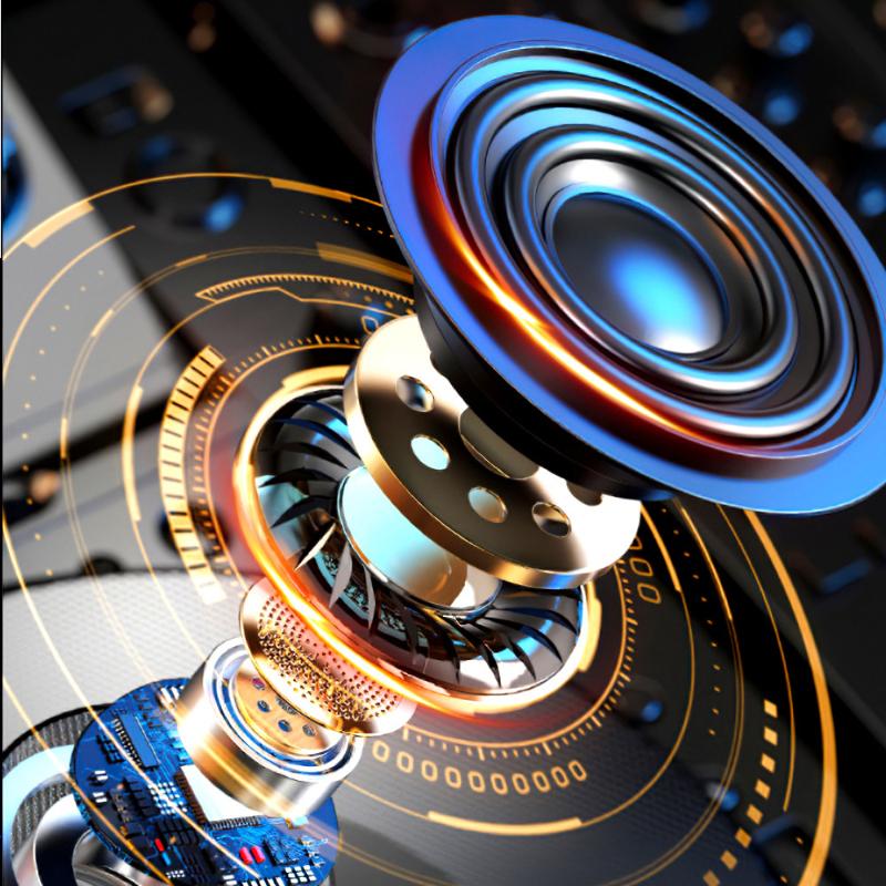 Wireless Bluetooth Headset Dazzling Breath Light In-ear Sports Bluetooth Headset