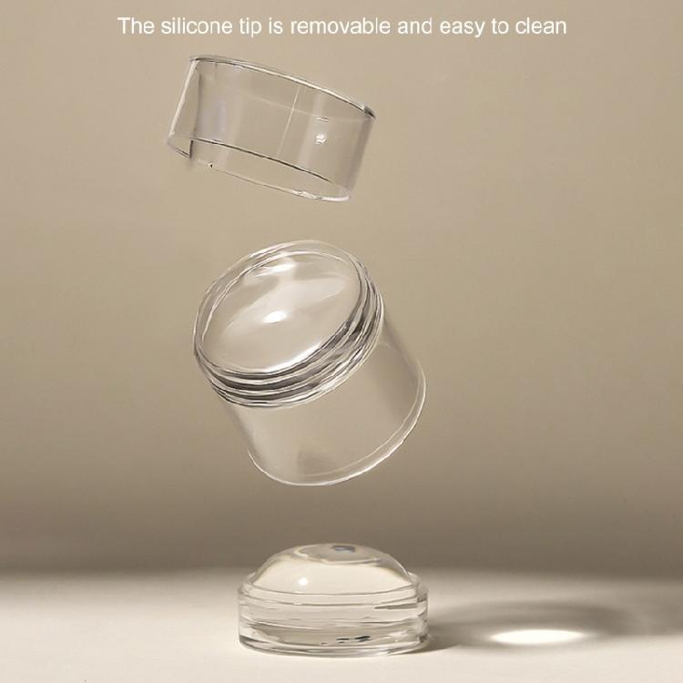 Jelly Clear Nail Stamper Nail Scrapers Silicone Nail Art Stamper Nail Stamping Kits DIY Nail Art Tools Nail Salon-Home
