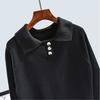 Thickened New Autumn and Winter Easiest for Match Mid Length Long Length Sweaters Mid-Length Dress Lapel