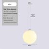 Milky White Round Pendant Lamp for Nail Salons, Cafes, Children's Clothing Stores, and Weddings