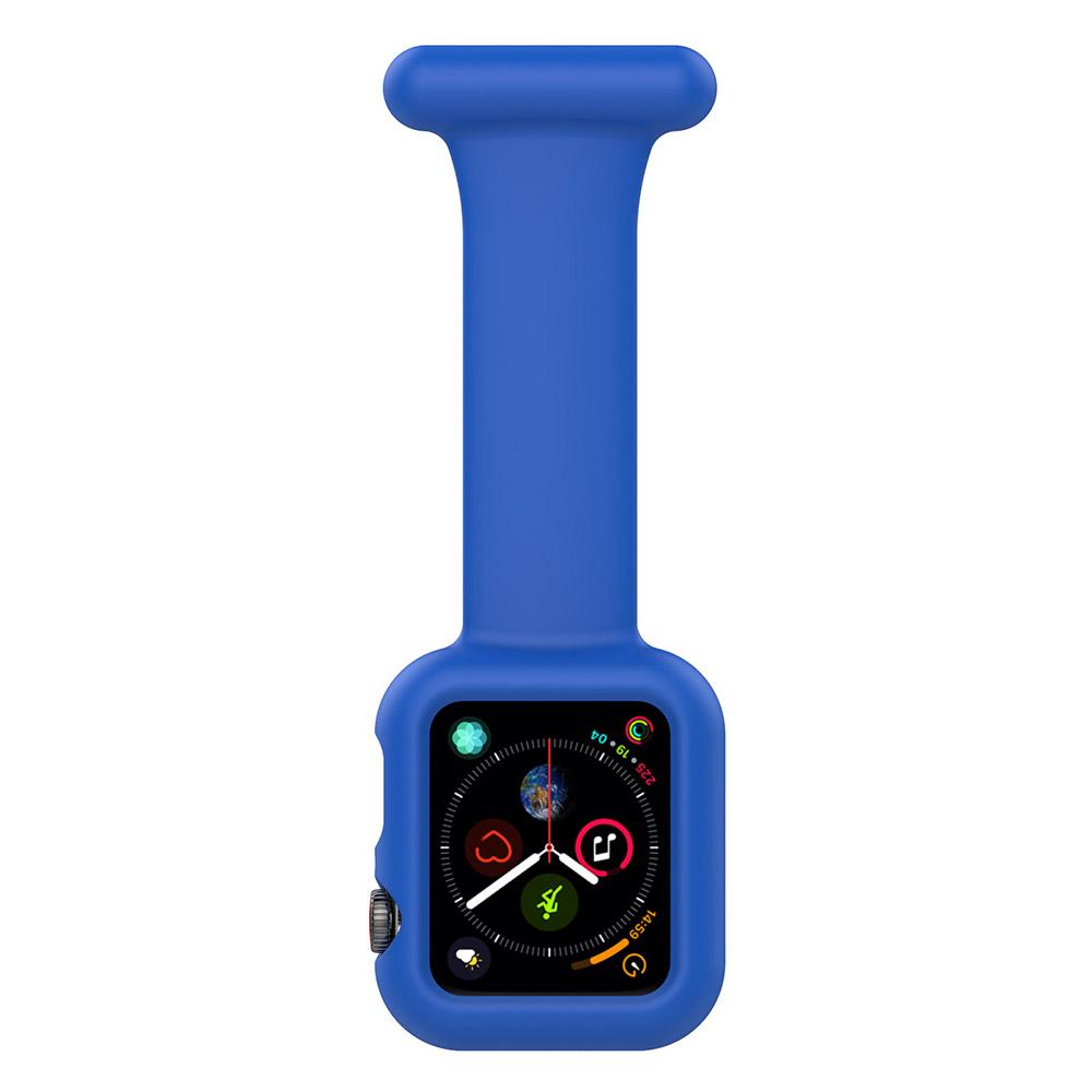 

KALEBOL Watch Strap with Brooch Pin for Apple Watch Series 10 9 8 7 SE 6 5 4 3 2 1 42mm 41mm 40mm 38mm Silicone Watch Band Blue